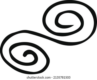 spiral  on a white background