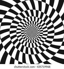 Spiral Optical Illusion Pattern Background.