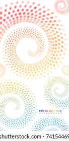 Spiral in pastel colors.Eps10.