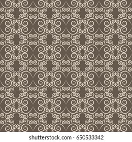 Spiral pastel seamless pattern. Fashion graphic background design. Modern stylish abstract texture. Colorful template for prints, textiles, wrapping, wallpaper. Design element. Vector illustration