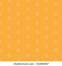 spiral pattern of circles in orange tones
