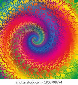 Vibrant Rainbow Tie-dye Swirl Background Pattern Texture Digital Paper  Download 
