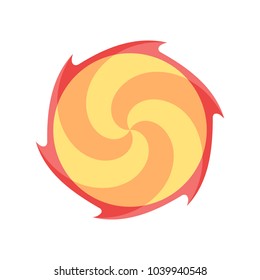 Spiral, portal. Isolated vector illustration.