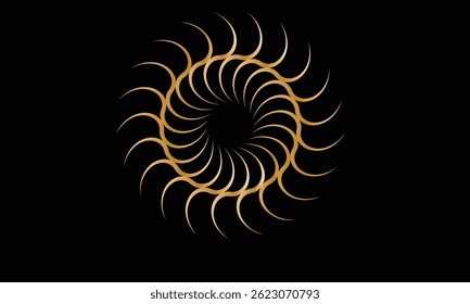 spirale, symétrie radiale, arrière-plan abstrait, image générative, art numérique
