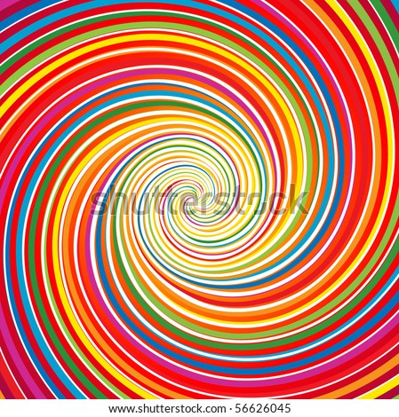 Spiral Rainbow Background Stock Vector (Royalty Free) 56626045