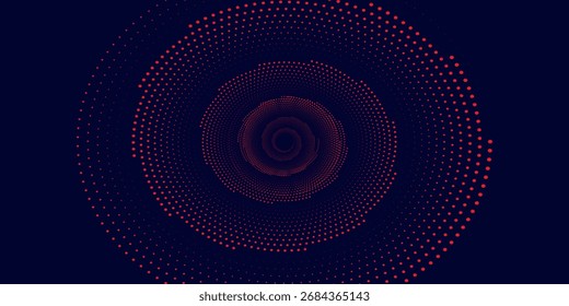 Espiral con líneas de colores rojos como fondo de Vector abstracto dinámico o logotipo o icono	