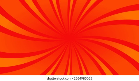 Spiral red sunburst background vector