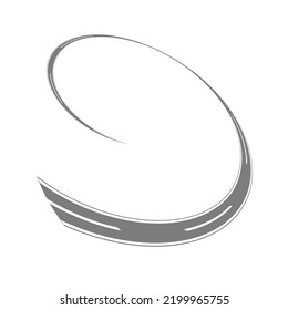 spiral road isolated on white    background