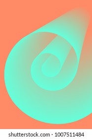 Spiral Roll. Paper Roll. Abstract Background. Coil Paper Created Using Blend Tool. Spiral Roll for Presentation, Wallpaper, Illustration, Web Design, Cover, Brochure, Banner. Abstract Illustration.