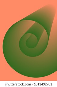 Spiral Roll. Paper Roll. Abstract Background. Coil Paper Created Using Blend Tool. Spiral Roll for Presentation, Wallpaper, Illustration, Web Design, Cover, Brochure, Banner. Abstract Illustration.