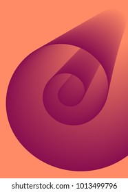 Spiral Roll. Paper Roll. Abstract Background. Coil Paper Created Using Blend Tool. Spiral Roll for Presentation, Wallpaper, Illustration, Web Design, Cover, Brochure, Banner. Abstract Illustration.