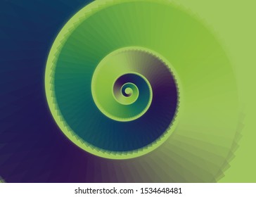 Spiral Rotation Abstract Computational Generative Art background illustration
