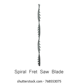 Spiral saw blade icon. Isometric illustration of spiral saw blade vector icon for web