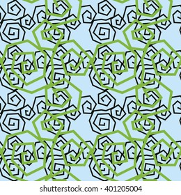 Spiral seamless pattern