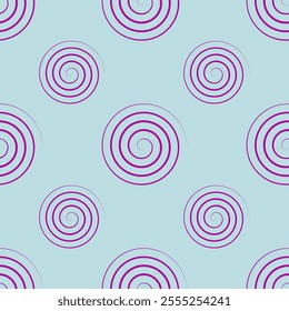 Spiral seamless pattern for fabric, printing, clothing, background, tile, paper, wrapping, cover.