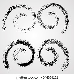 Spiral Shape Cycle Creative Symbols . 