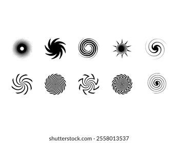 Spiral Shape Design Element Set