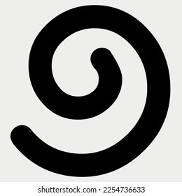 Spiral shape Element vector illustration