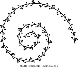 Spiral Shape wreath frame vector Leaves border floral photo frame Botanical Branches decoration wedding anniversary birthday new year newborn Christmas valentine winner award congratulations