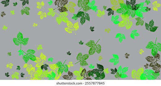 Spiral shaped wind blowing with green tea or mint leaves concept of fresh . Environment Backdrop.