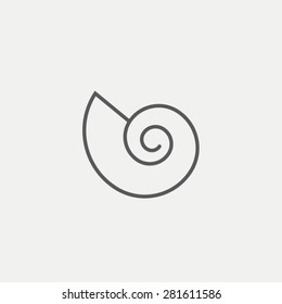 Spiral Shell Icon
