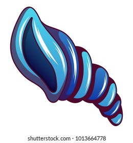Spiral shell icon. Cartoon illustration of spiral shell vector icon for web