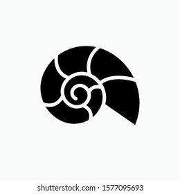 Spiral Shell Icon. Conch Shell Illustration As A Simple Vector Sign & Trendy Symbol for Design, Websites, Presentation or Application. 