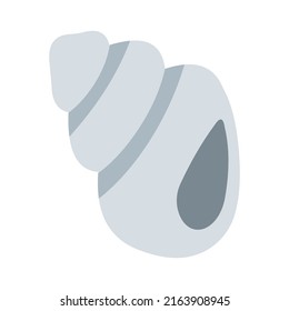 Spiral shell icon flat design isolated vector illustration on white background