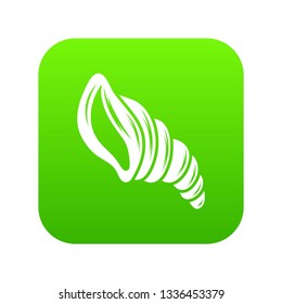 Spiral shell icon. Simple illustration of spiral shell vector icon for web