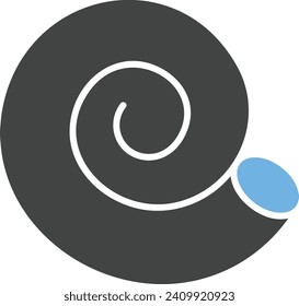 Spiral Shell icon vector image. Suitable for mobile application web application and print media.