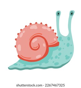 Caza espiral de caracol o molusco.