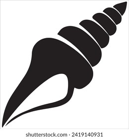 Spiral Shell Stencil Design for Decoration