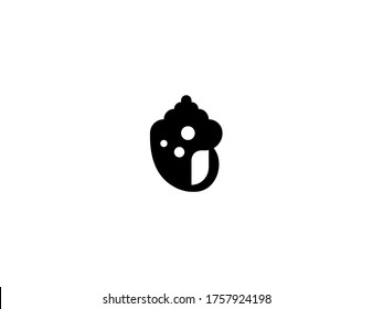 Spiral shell vector flat icon. Isolated beach seashell cartoon emoji illustration 
