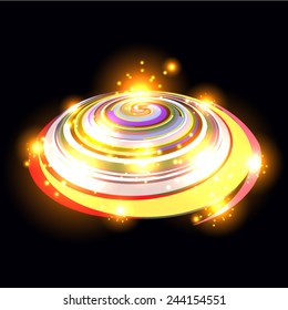 spiral shiny objects