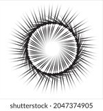 Spiral sound wave dynamic abstract vector background