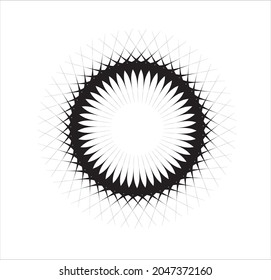 Spiral sound wave dynamic abstract vector background