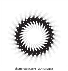 Spiral sound wave dynamic abstract vector background