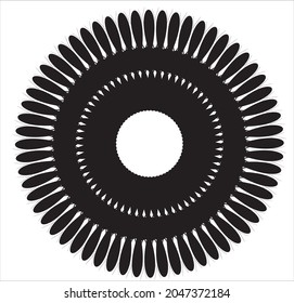 Spiral sound wave dynamic abstract vector background