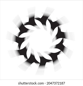 Spiral sound wave dynamic abstract vector background