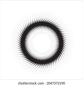 Spiral sound wave dynamic abstract vector background