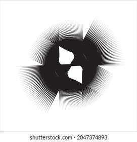 Spiral-Schallwellen-dynamischer abstrakter Vektorhintergrund