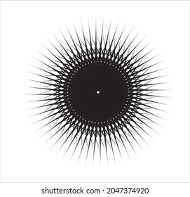Spiral sound wave dynamic abstract vector background