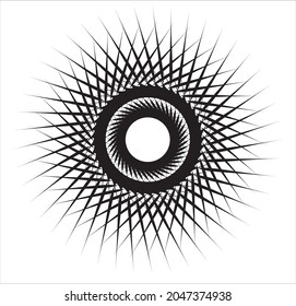 Spiral sound wave dynamic abstract vector background