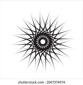 Spiral-Schallwellen-dynamischer abstrakter Vektorhintergrund