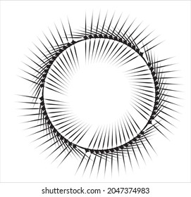 Spiral sound wave dynamic abstract vector background