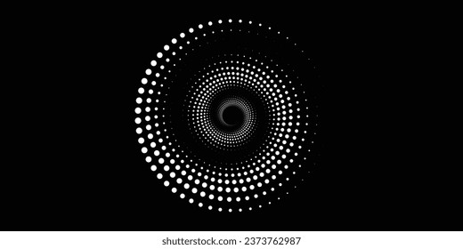 Spiral sound wave rhythm line dynamic abstract vector background. vector illustration