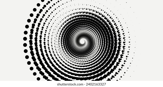 Spiral sound wave rhythm line dynamic abstract vector background. vector illustration