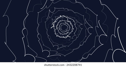 Spiral sound wave rhythm line dynamic abstract vector background