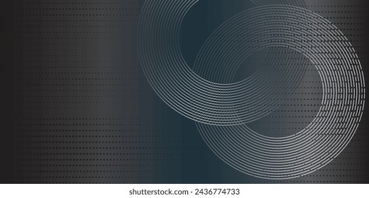 Spiral sound wave rhythm line dynamic abstract vector background