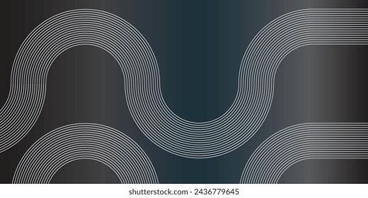 Spiral sound wave rhythm line dynamic abstract vector background
